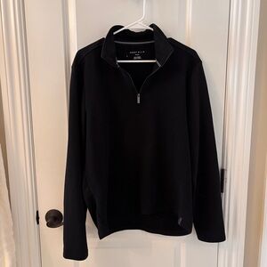 Perry Ellis Mens Quarter Zip Pullover Ribbed Sweater M Like New